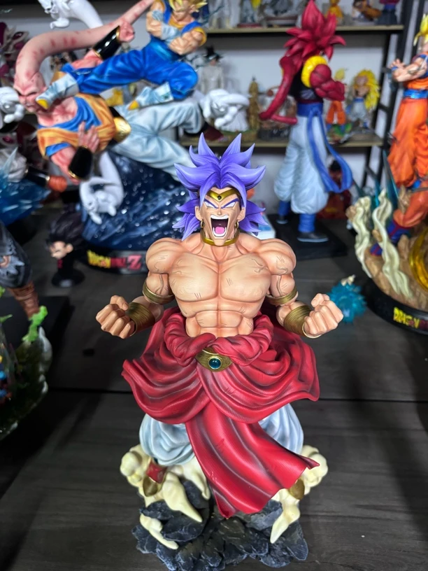 【现货】影迹失控布罗利 1/6双头雕带地台 龙珠树脂翻模雕像