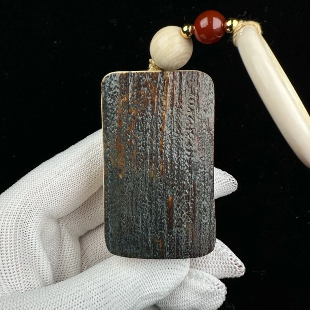 P4631天然猛犸牙 肥皂 无事牌 35*59*28mm支持鉴定 假一罚四