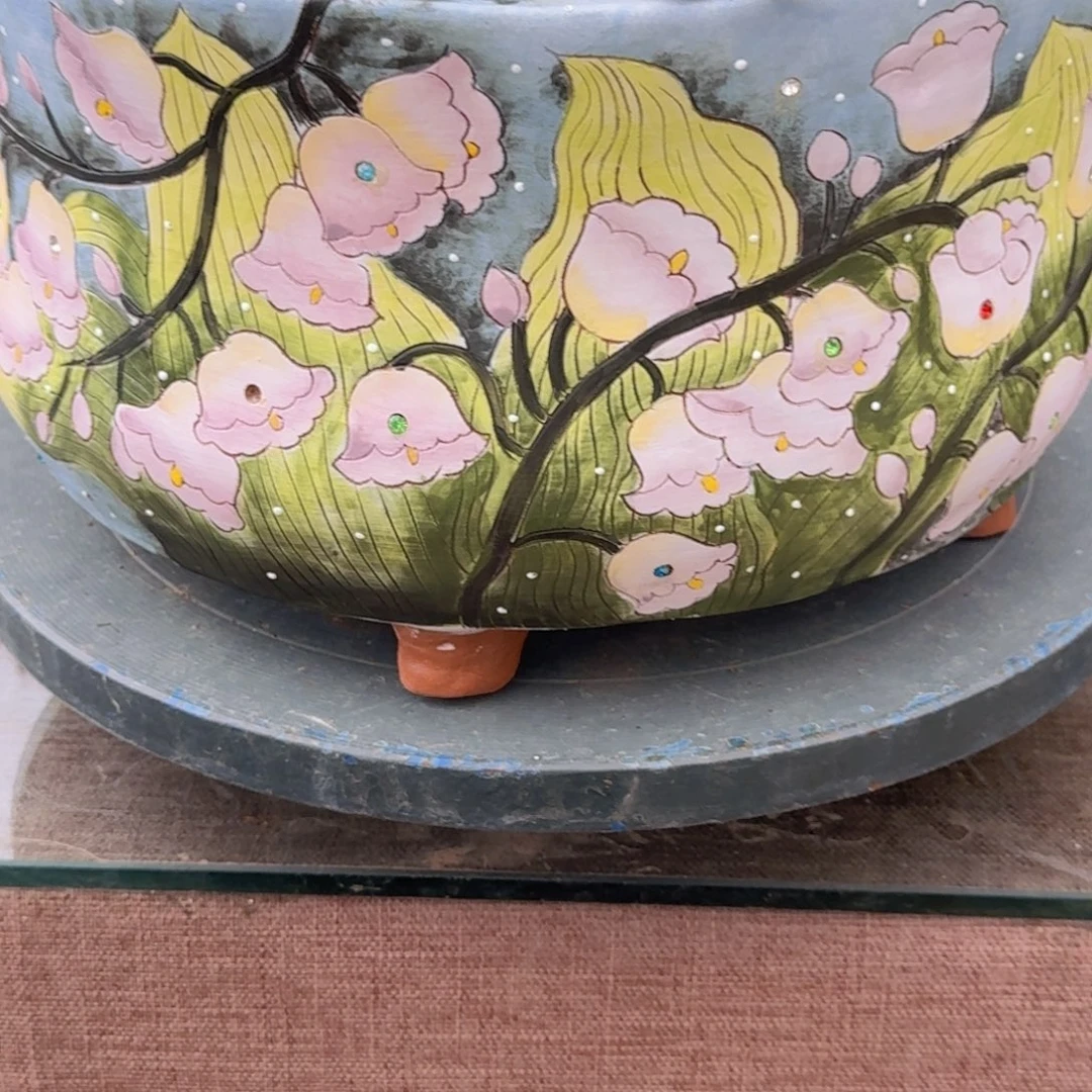 森***＊精品多肉手绘花盆