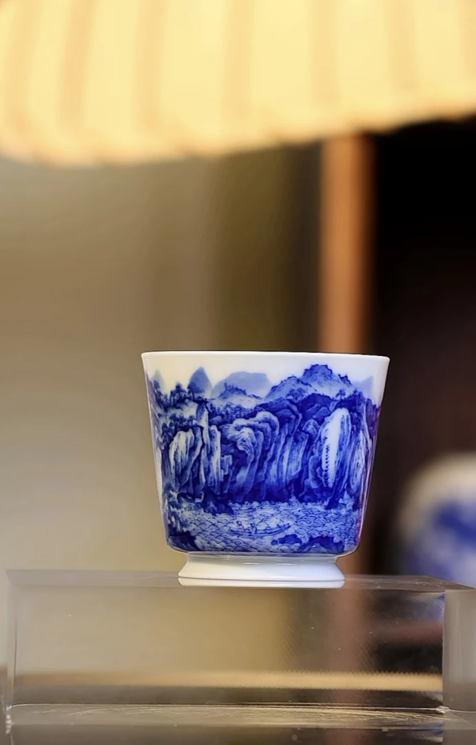 寻山晓隐 赤壁图岩茶杯