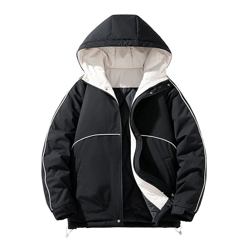 Jsmix冬季新款棉服潮保暖休闲百搭连帽大码男装棉衣防寒-7088