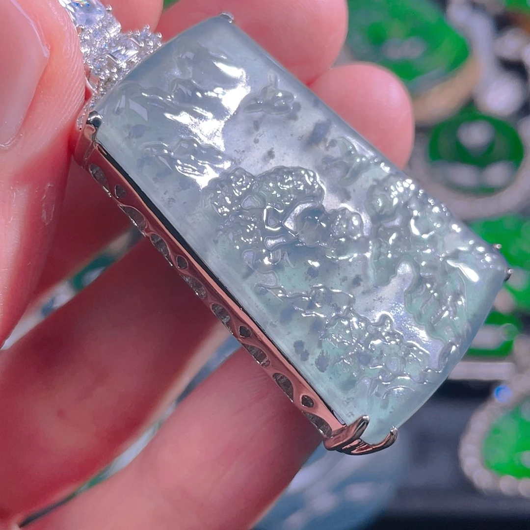 翡翠未镶嵌吊坠(不含链)