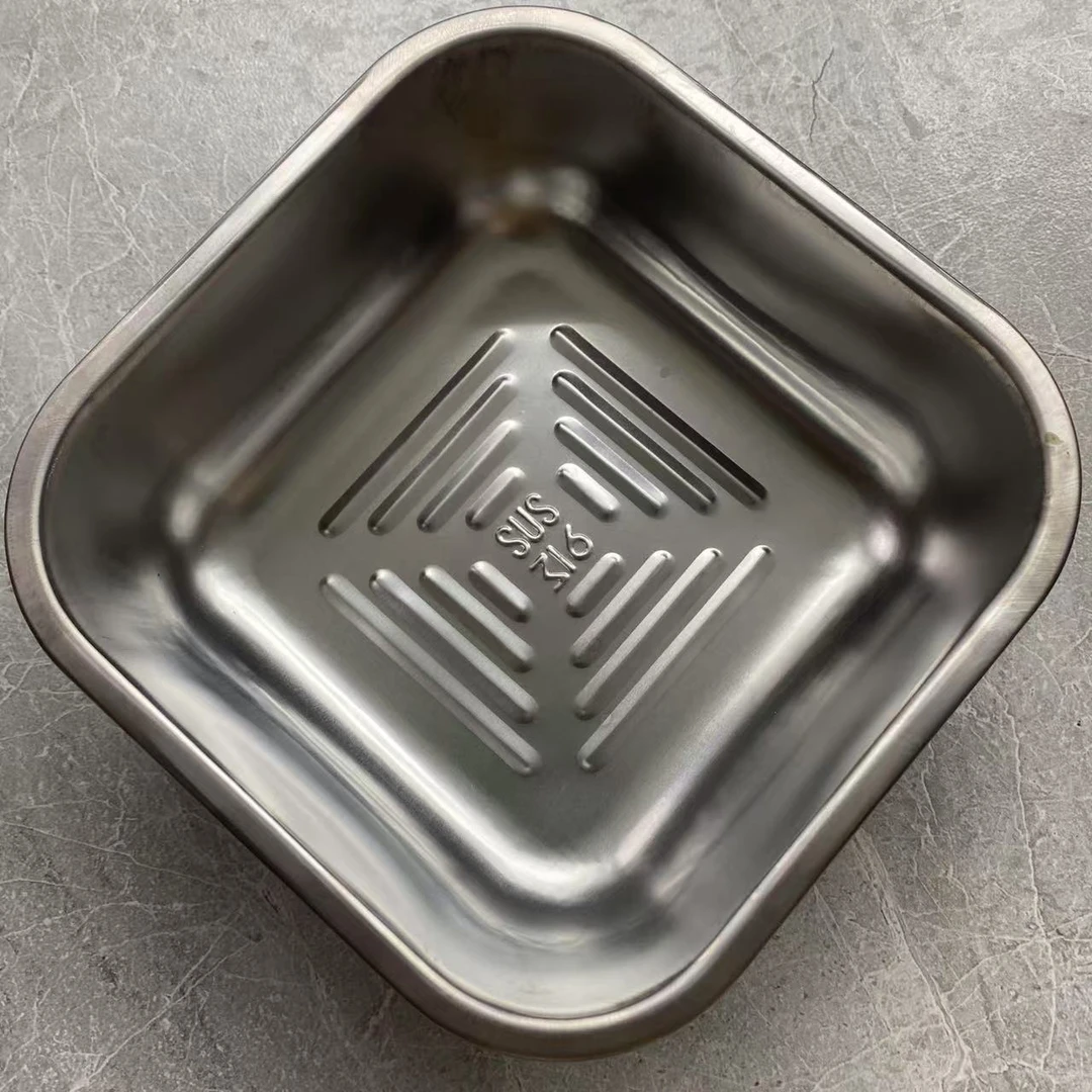 外贸不锈钢空气炸锅专用烤盆4个家用厨房必备轻奢现代【汤家限定】