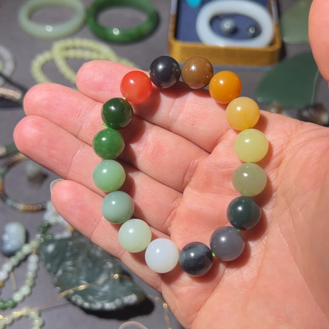 和田玉手串未镶嵌