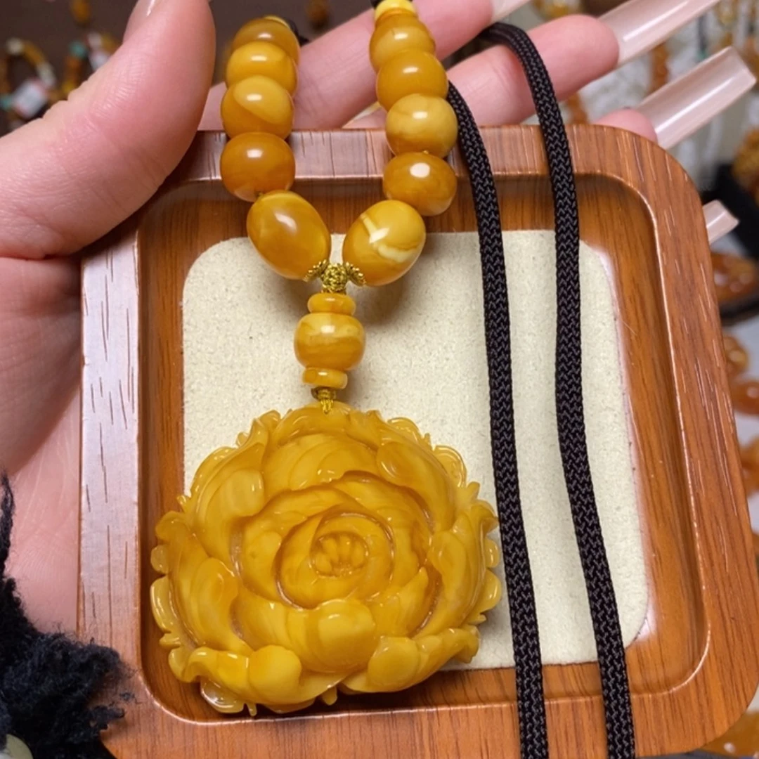 【闪购商品】蜜蜡颈饰未镶嵌项链