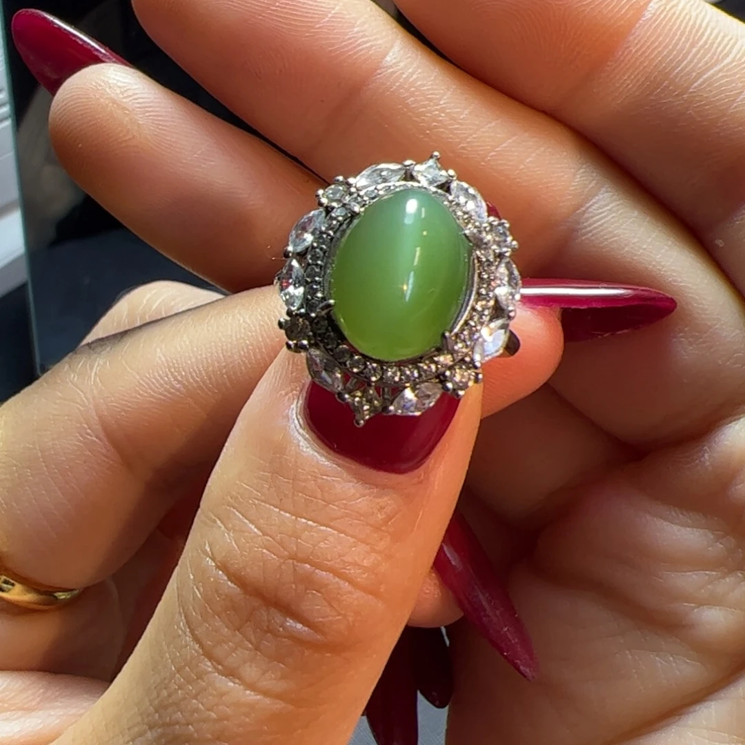 和田玉银S925镶嵌颈饰