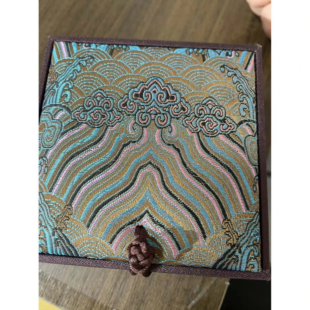 福玺甄选专属盒子绿飘花手镯7937