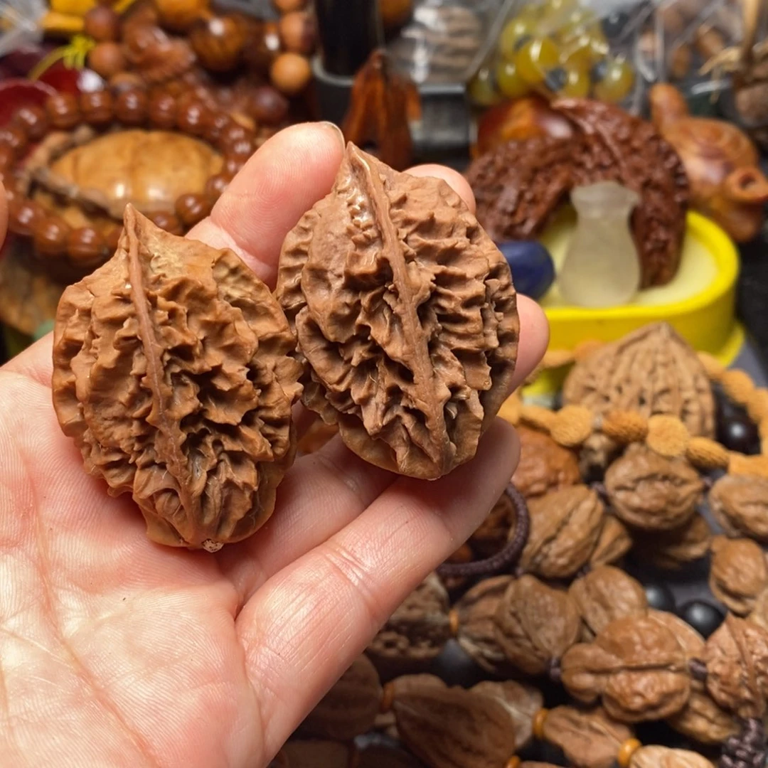 心***凉吊坠文玩核桃瑕疵14