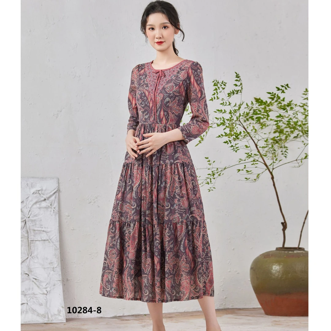 2025春秋高雅气质连衣裙