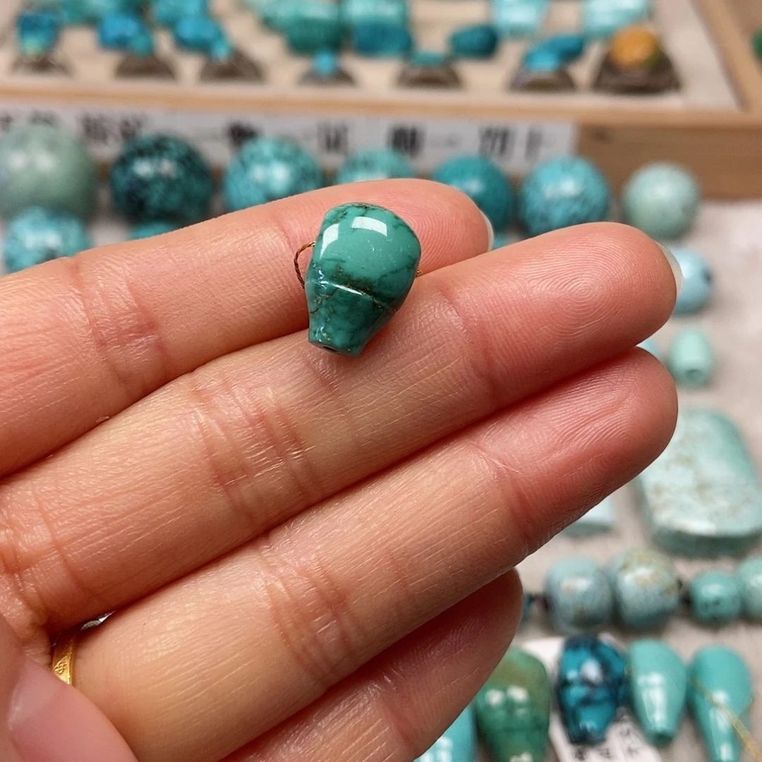 未镶嵌绿松石珠宝半成品…***Y