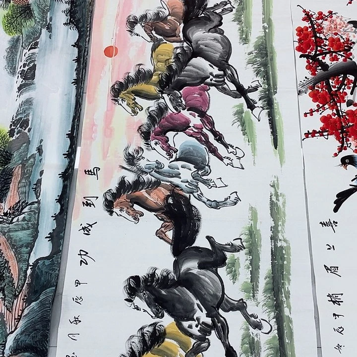 国画这种装修正在小霞