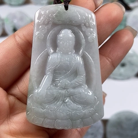 翡翠颈饰未镶嵌阿尼陀佛福利