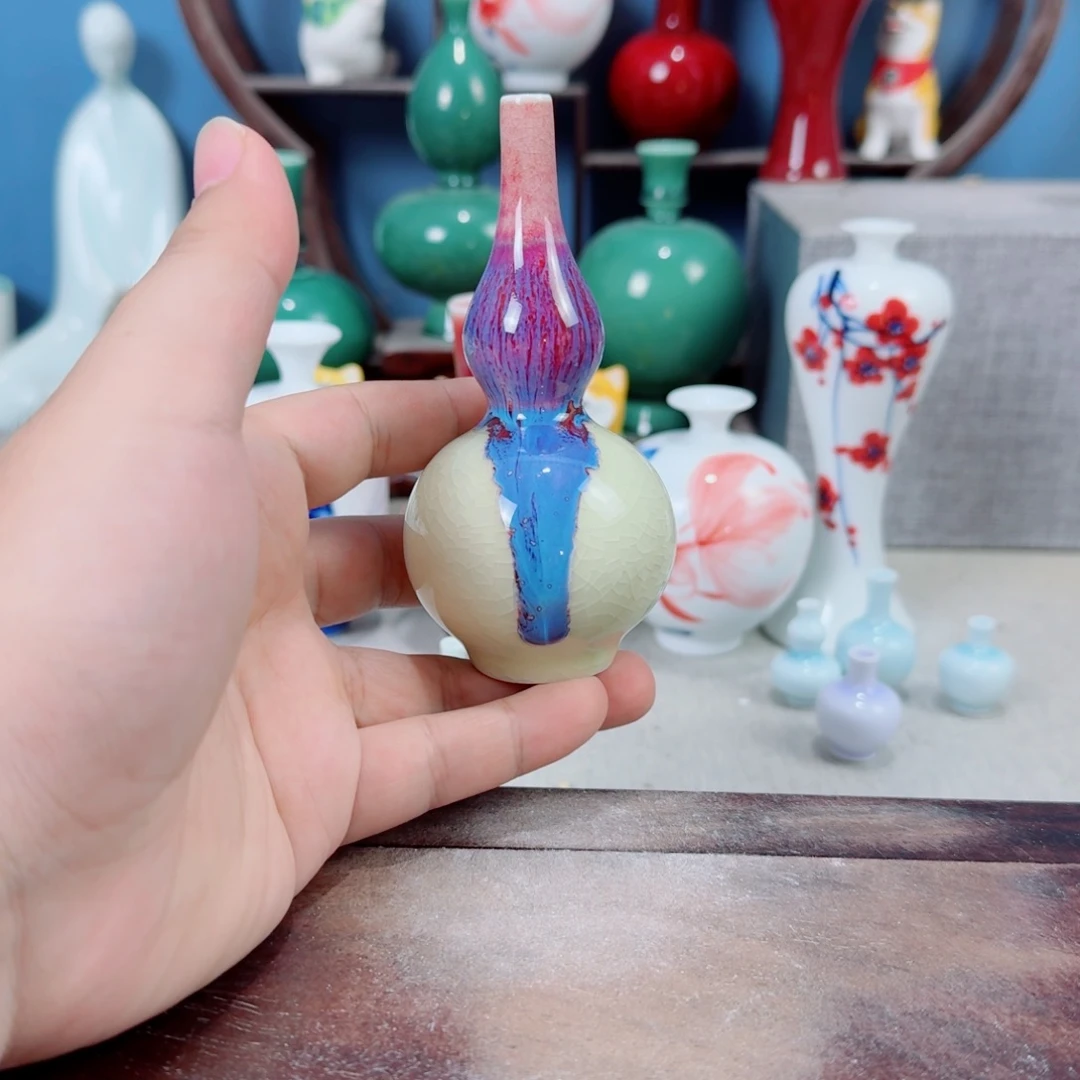 陶瓷手工小花器摆件