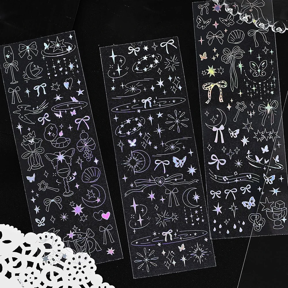 Infeel.MePET基础百搭长条胶带 星星幻想系列手帐文具diy拼贴胶带