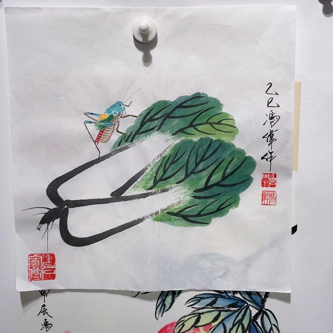 国画冯伟老师手绘国画作品音浩