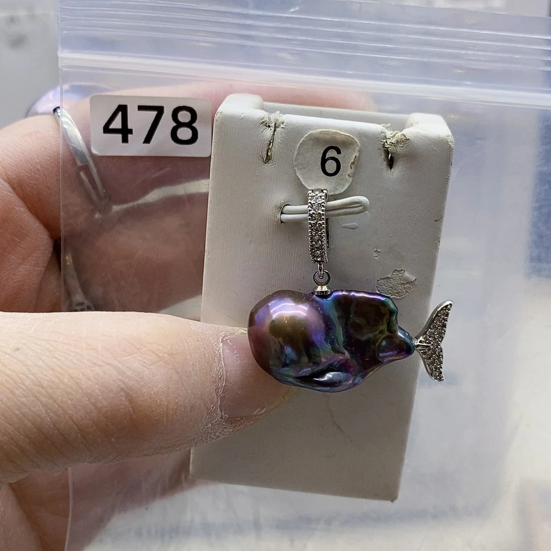 颈饰合金淡水珍珠