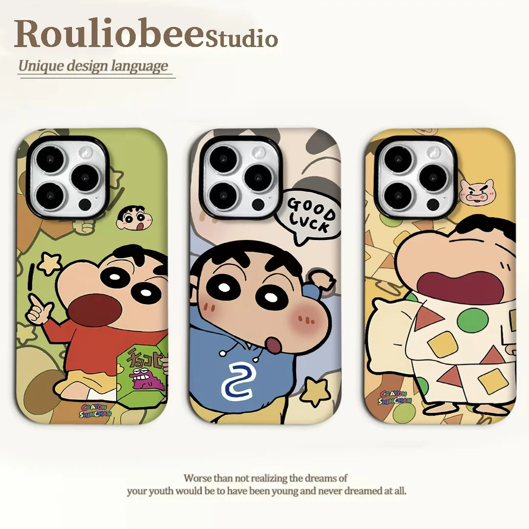 欧克里里趣味小新适用苹果16/14菲林手机壳华为P70vivo小米15oppo