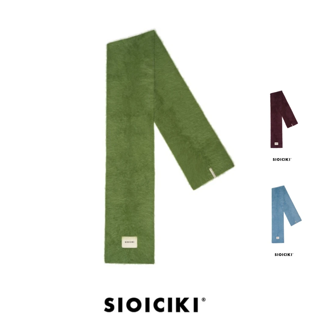 SIOICIKI   25冬季新品围巾轻职风森系女法式通用纯色常规款保暖