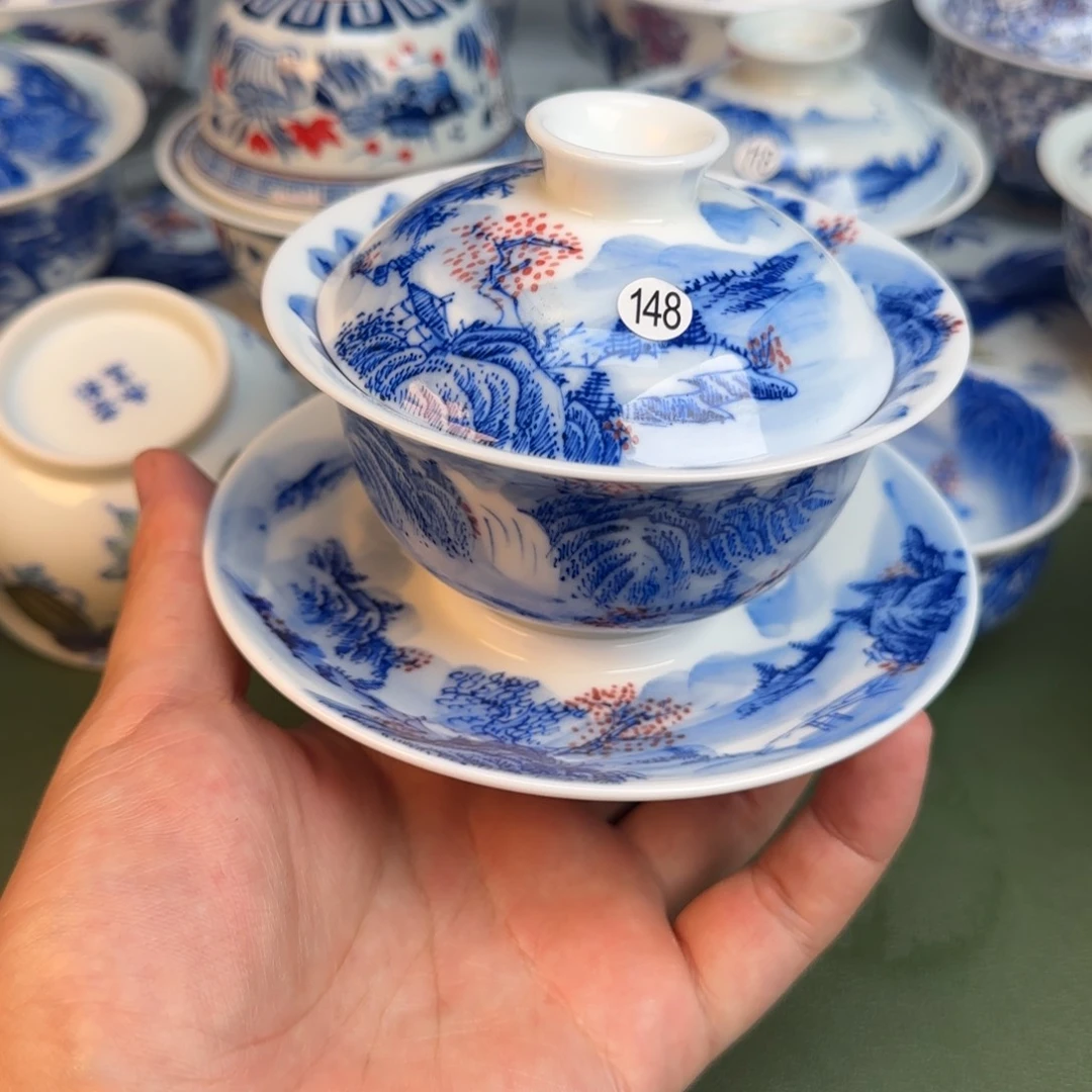 彦祖纯手工手绘茶具148