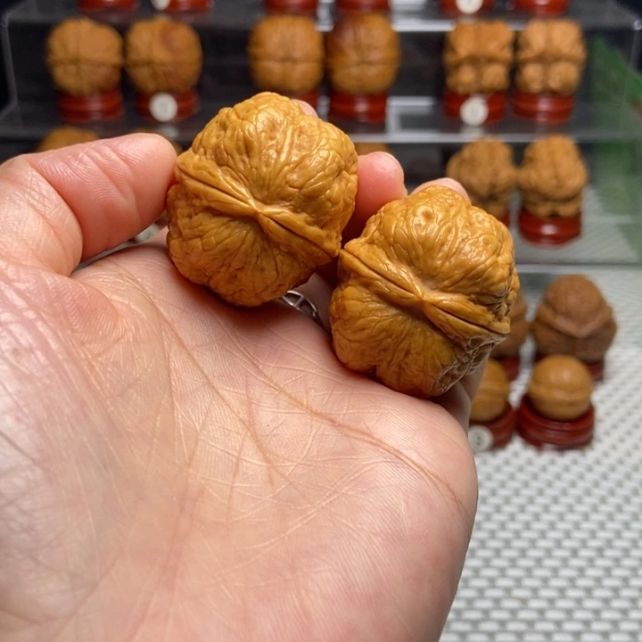 把件文玩核桃45平头蟾