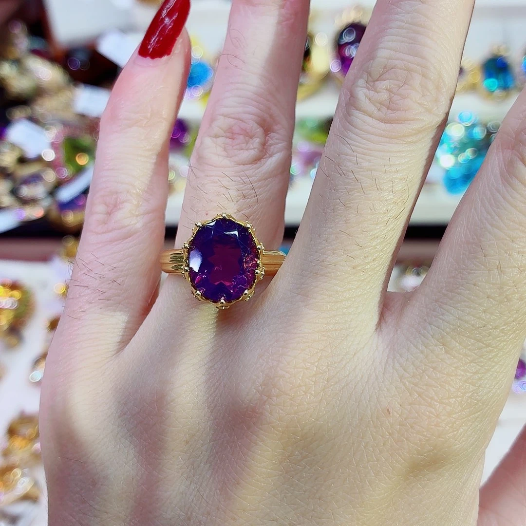 银S925镶嵌水晶戒指