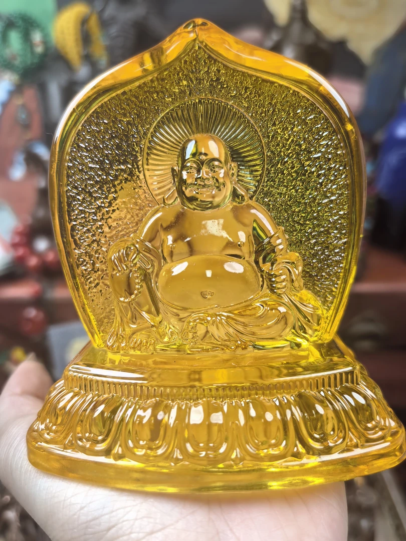 【飞姐精品推荐】琉璃佛公摆件D9910