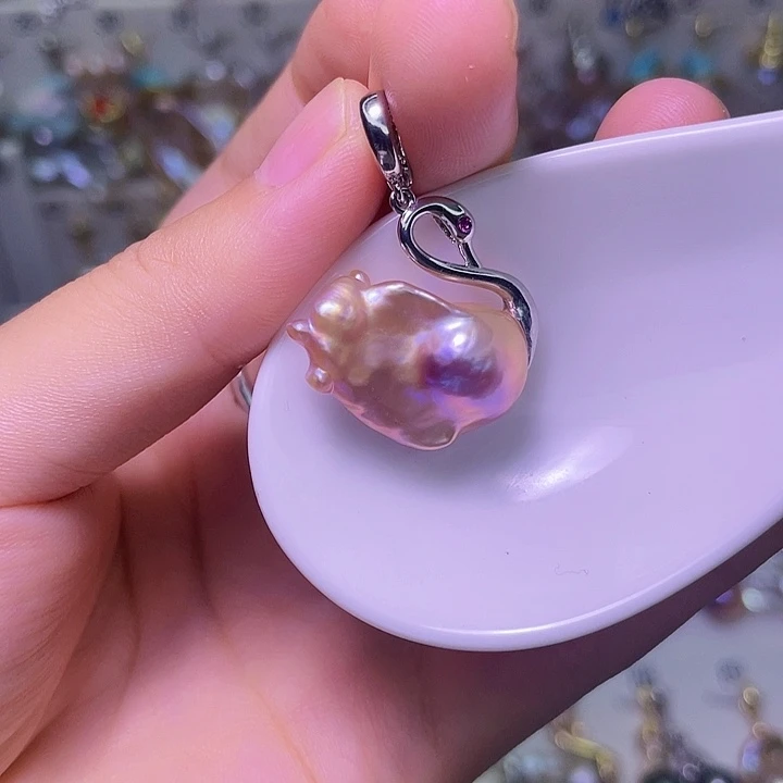淡水珍珠颈饰合金17