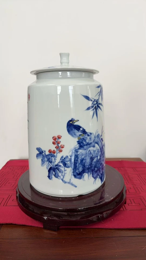 崔景哲-瓷器-C小-竹报平安