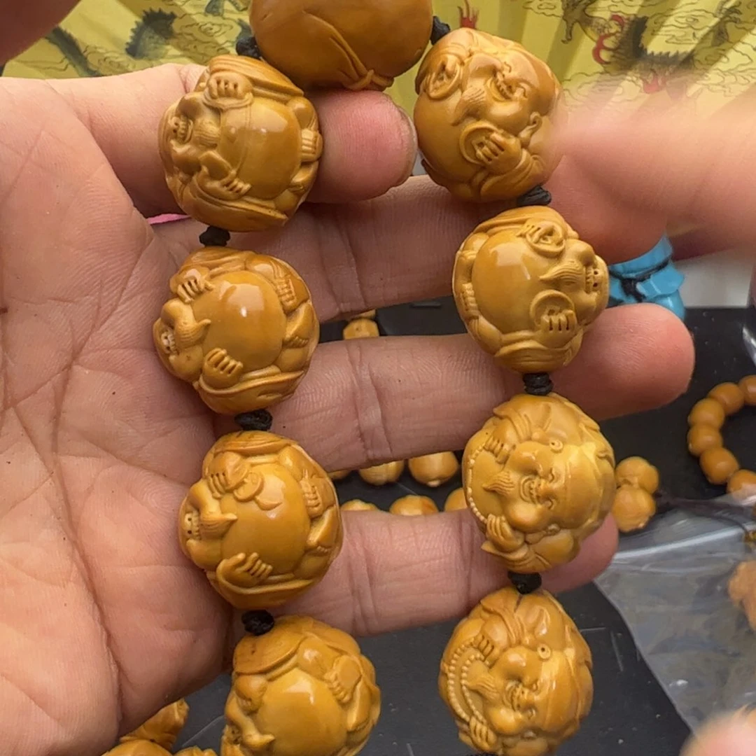 橄榄核手串/手链烘***弟2.2荷叶财神