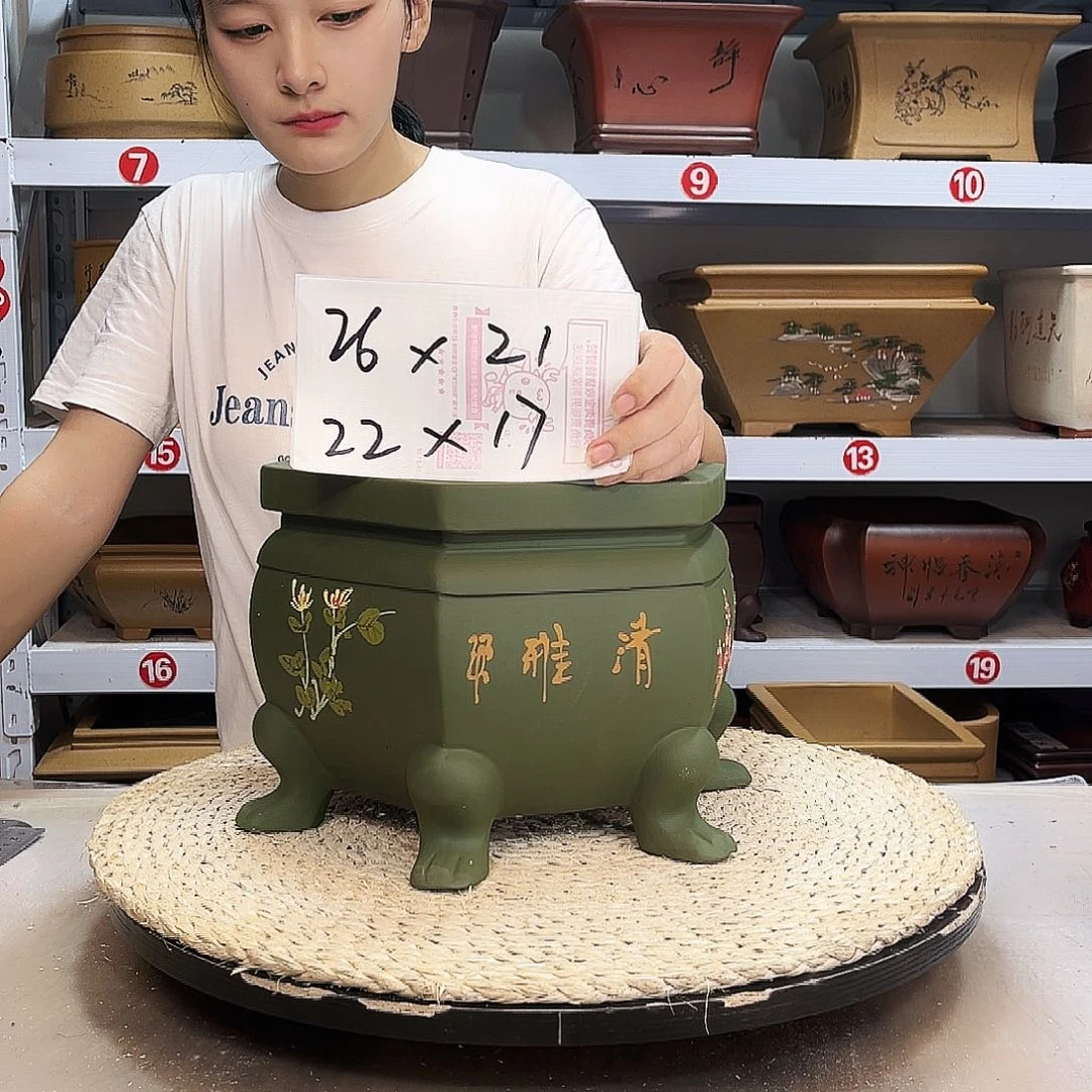 紫砂花盆紫砂花盆