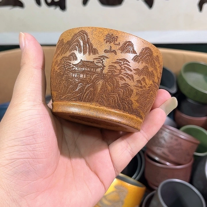 茶杯紫砂全手工紫砂主人杯