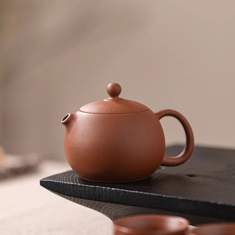 紫砂西施壶纯全手工泡茶壶单人功夫茶具家用原矿朱泥茶壶小容量壶