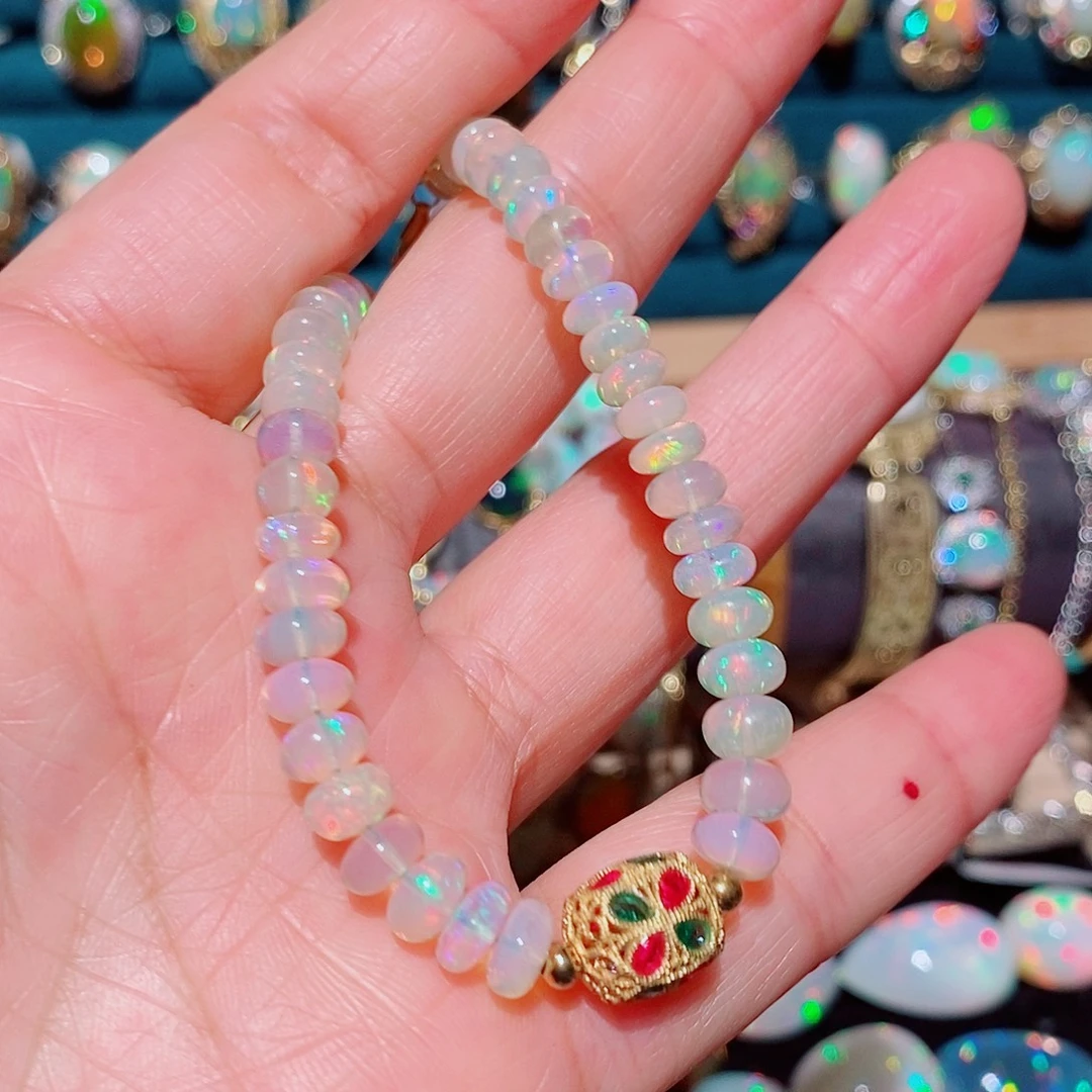 欧泊银S925镶嵌手链