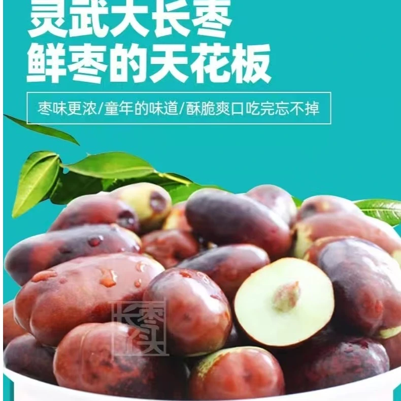 宁夏灵武长枣新鲜现摘应季水果脆甜多汁皮薄口感鲜爽爆款推荐