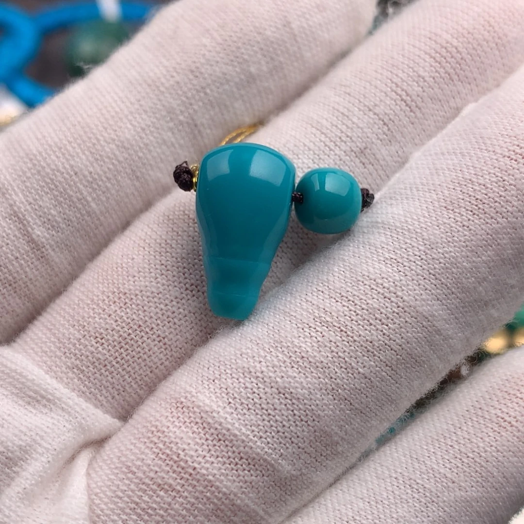 绿松石未镶嵌绿松石6+9mm