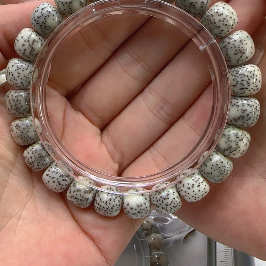 星月菩提手串76传说月留白灰星月菩提1.0桶单圈