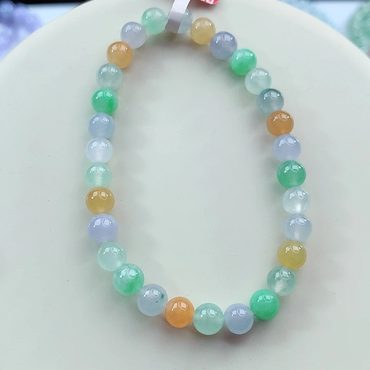 翡翠未镶嵌手链卡6