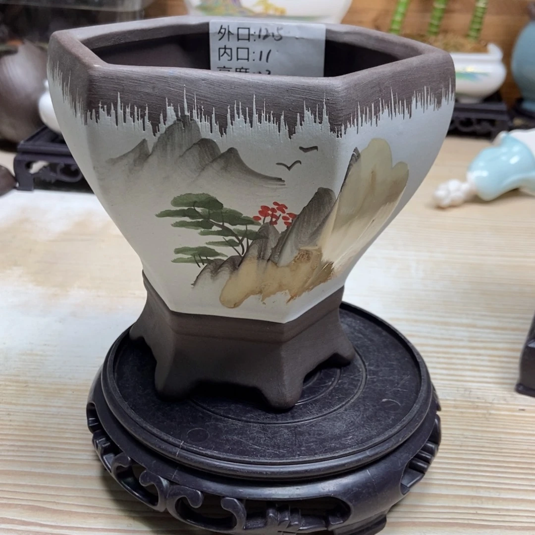 瓷片陶瓷花盆陶瓷艺术
