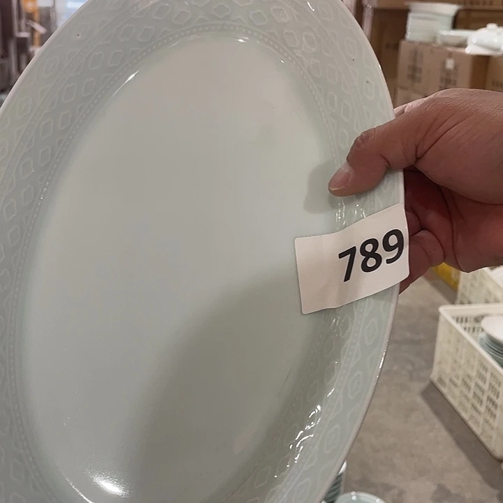 陶瓷789 鱼盘 3 个微瑕不退不换