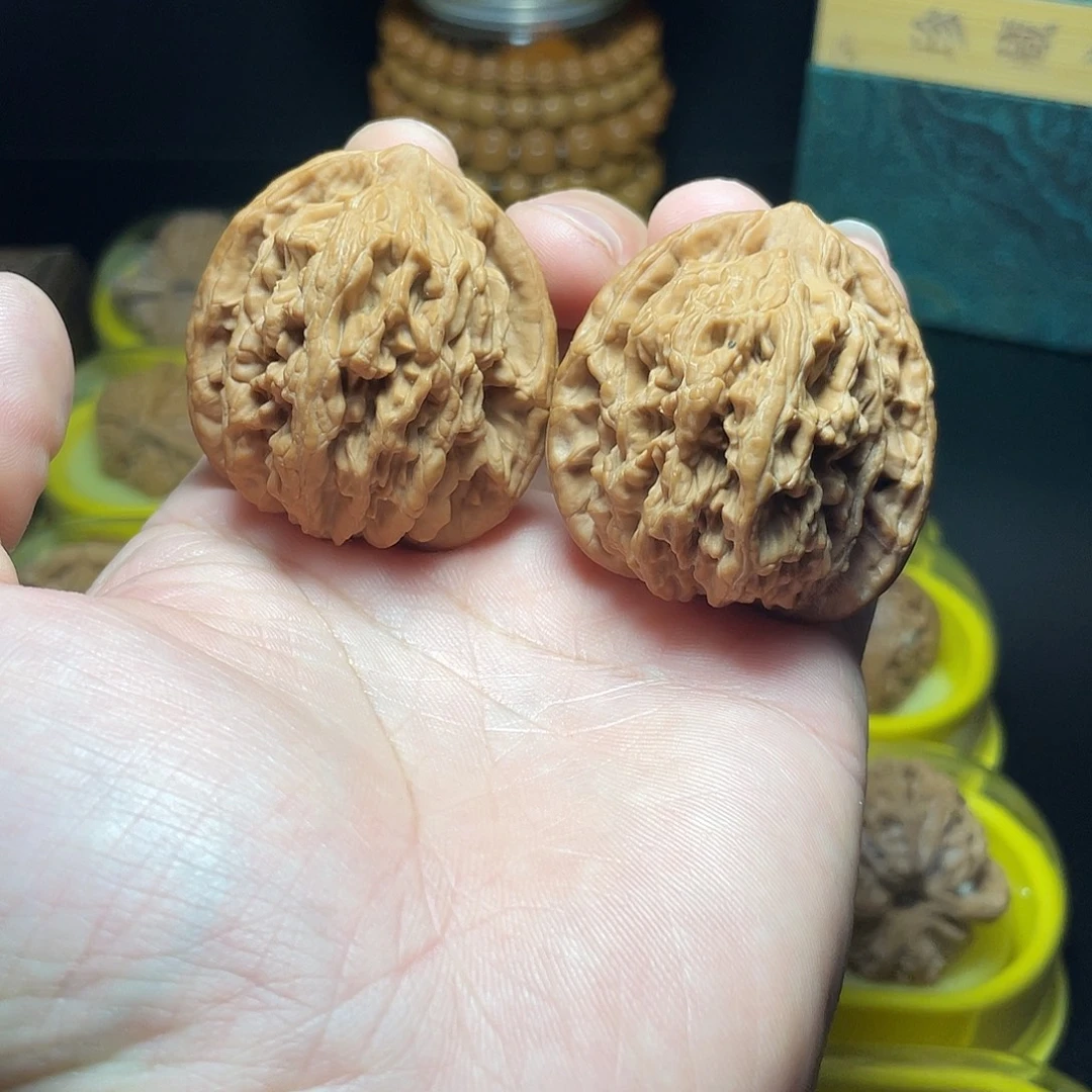 吊坠文玩核桃43尺麦穗虎头