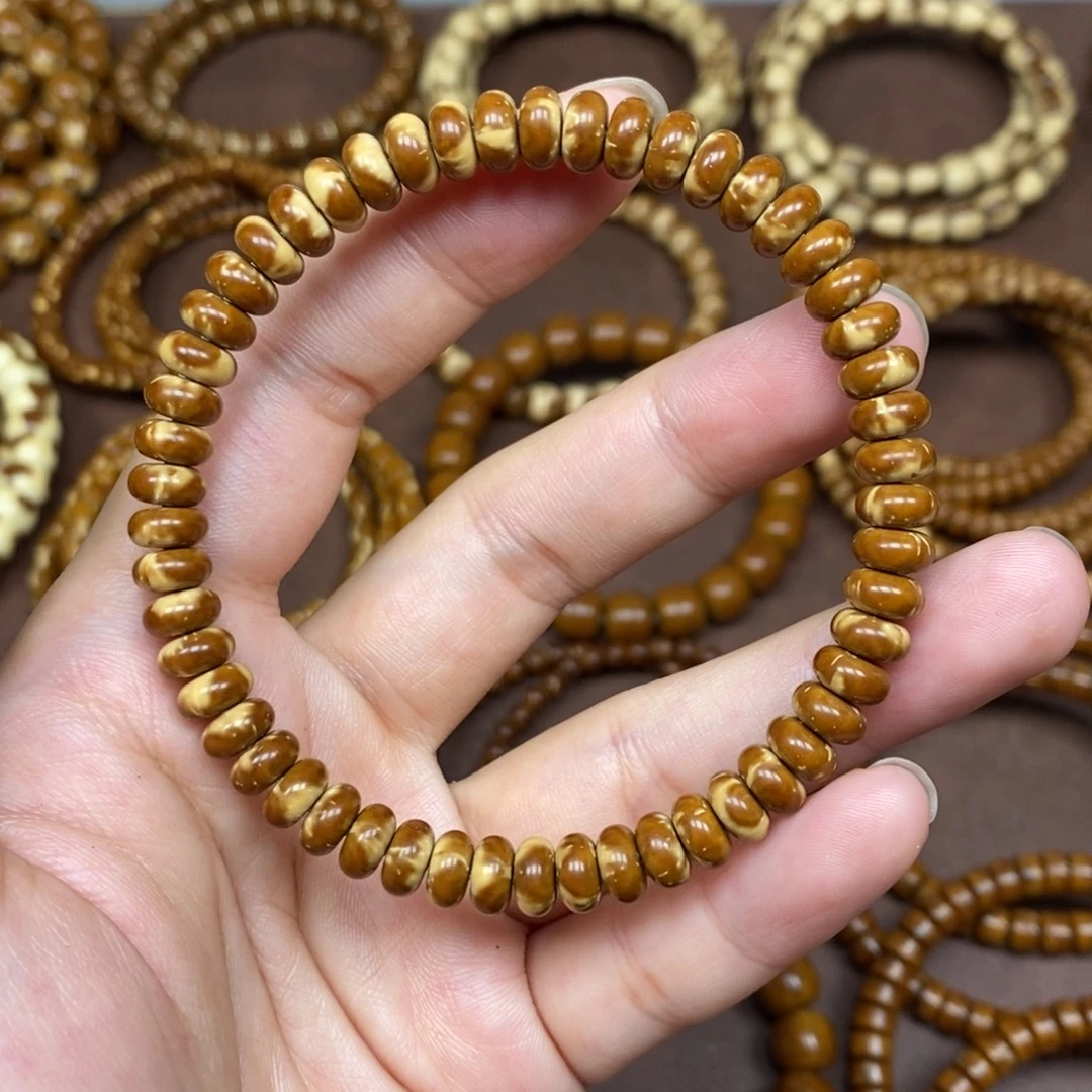 紫金鼠手串实心鼠纯肉花皮算盘卡47