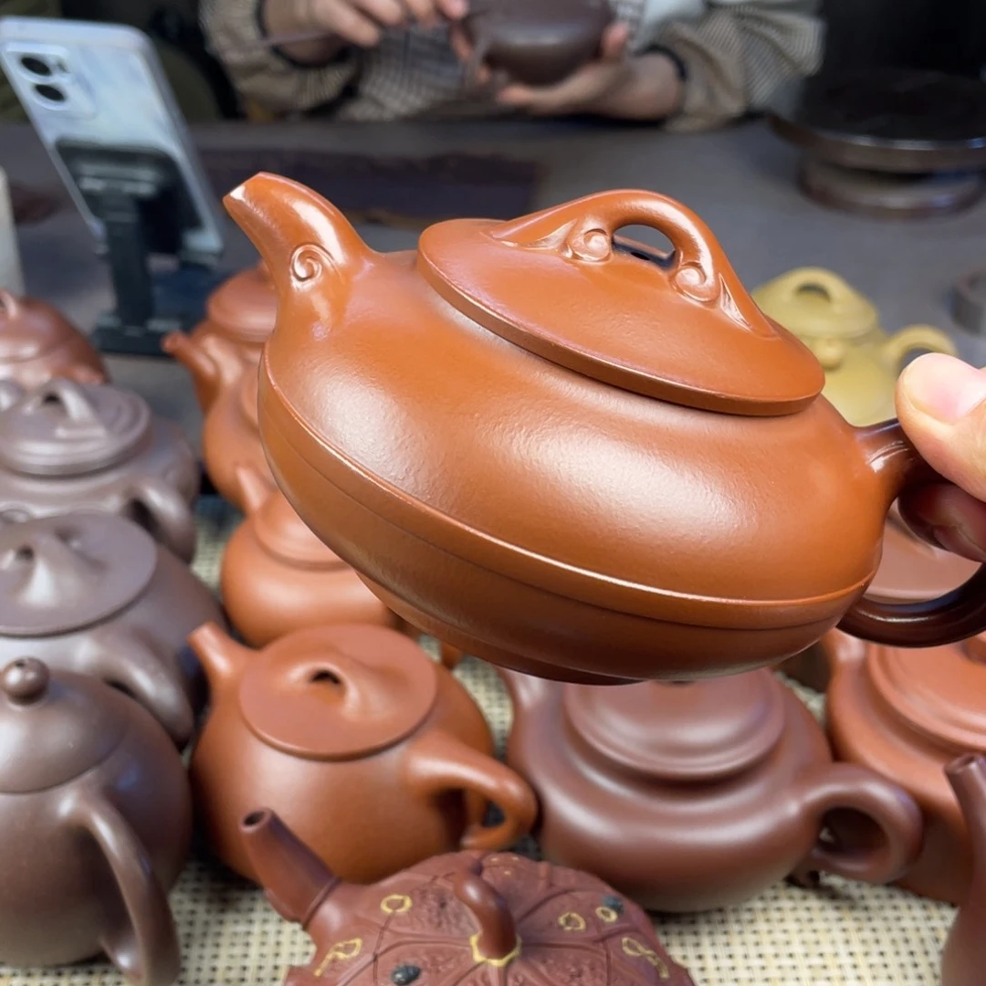 茶壶紫砂自**鱼宜兴紫砂