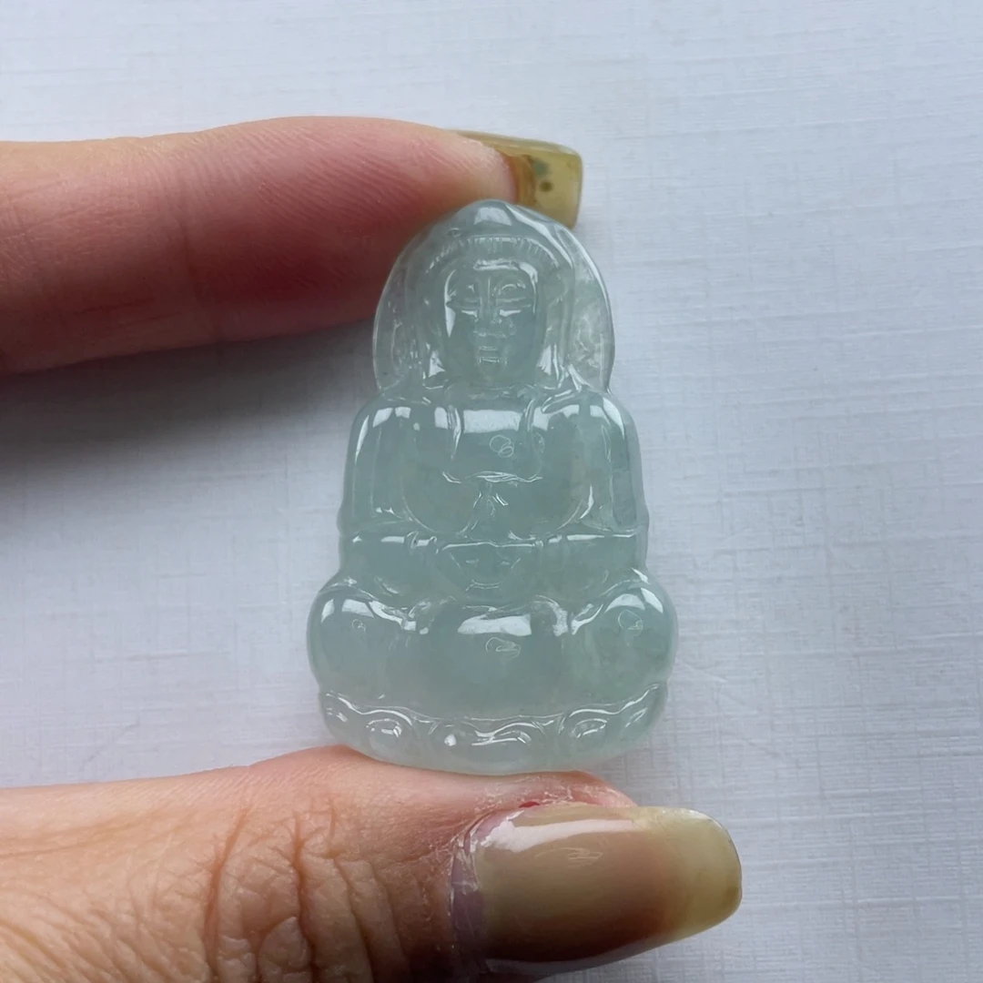 皇***居翡翠未镶嵌颈饰观音