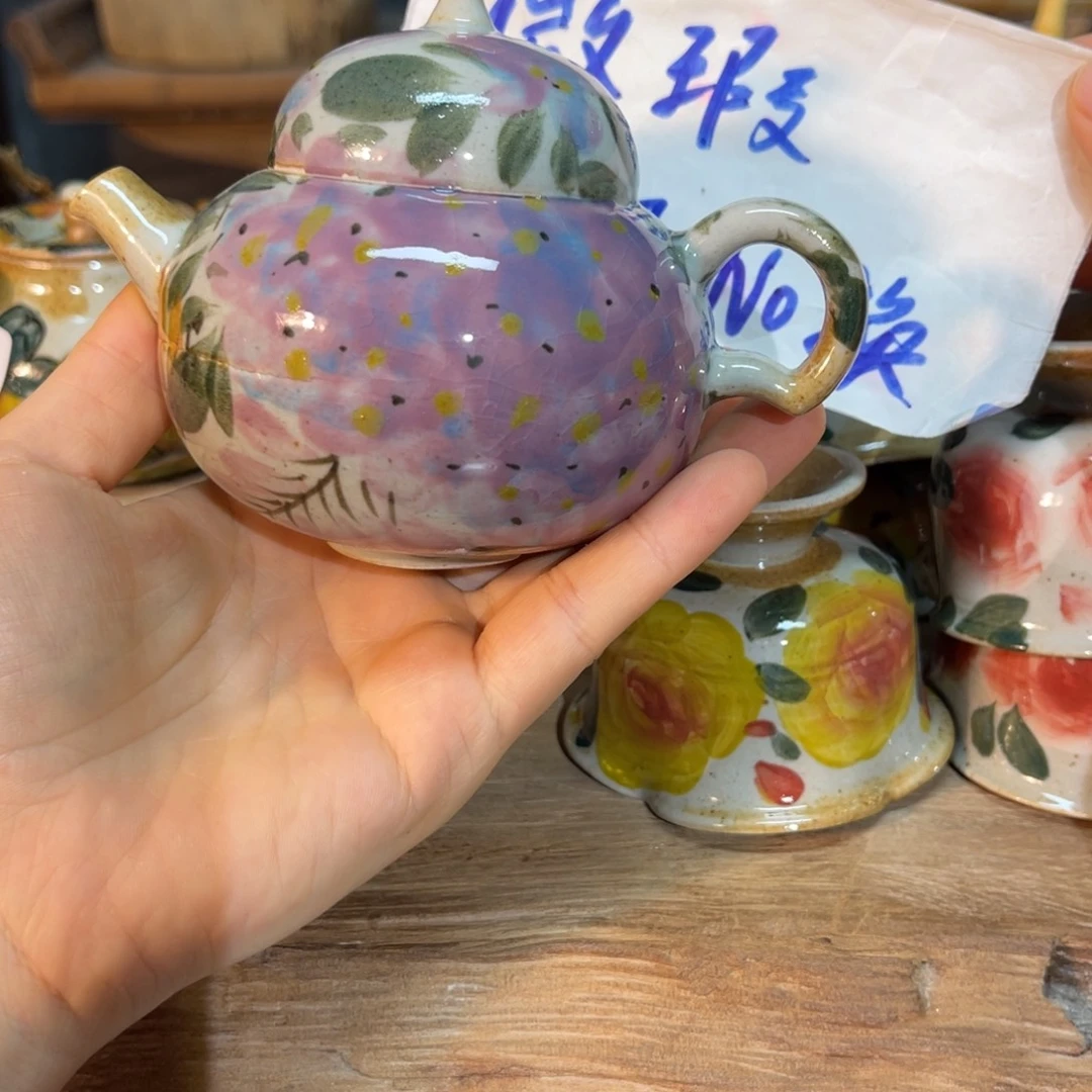 q***程壶素浅陶瓷手工手绘
