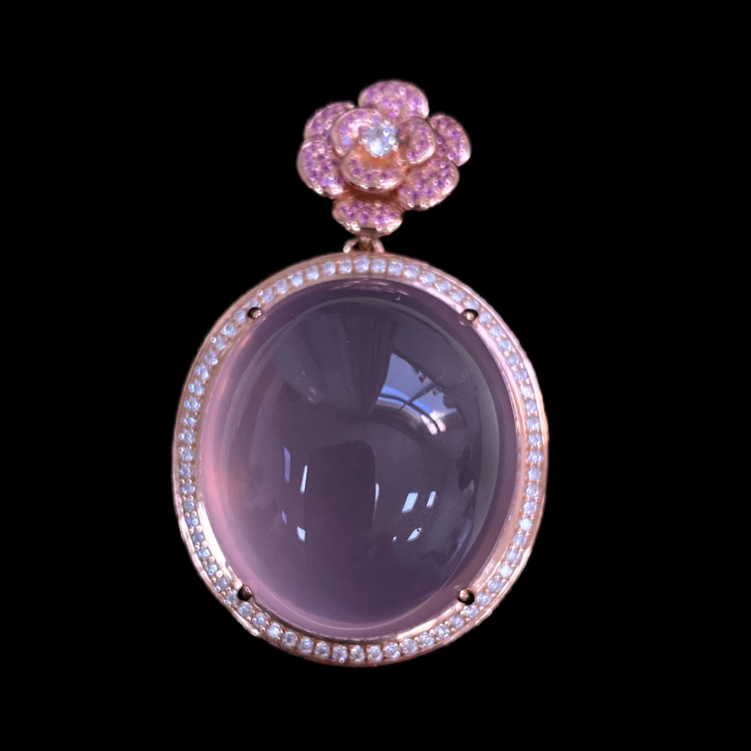 0499-粉晶吊坠孤品