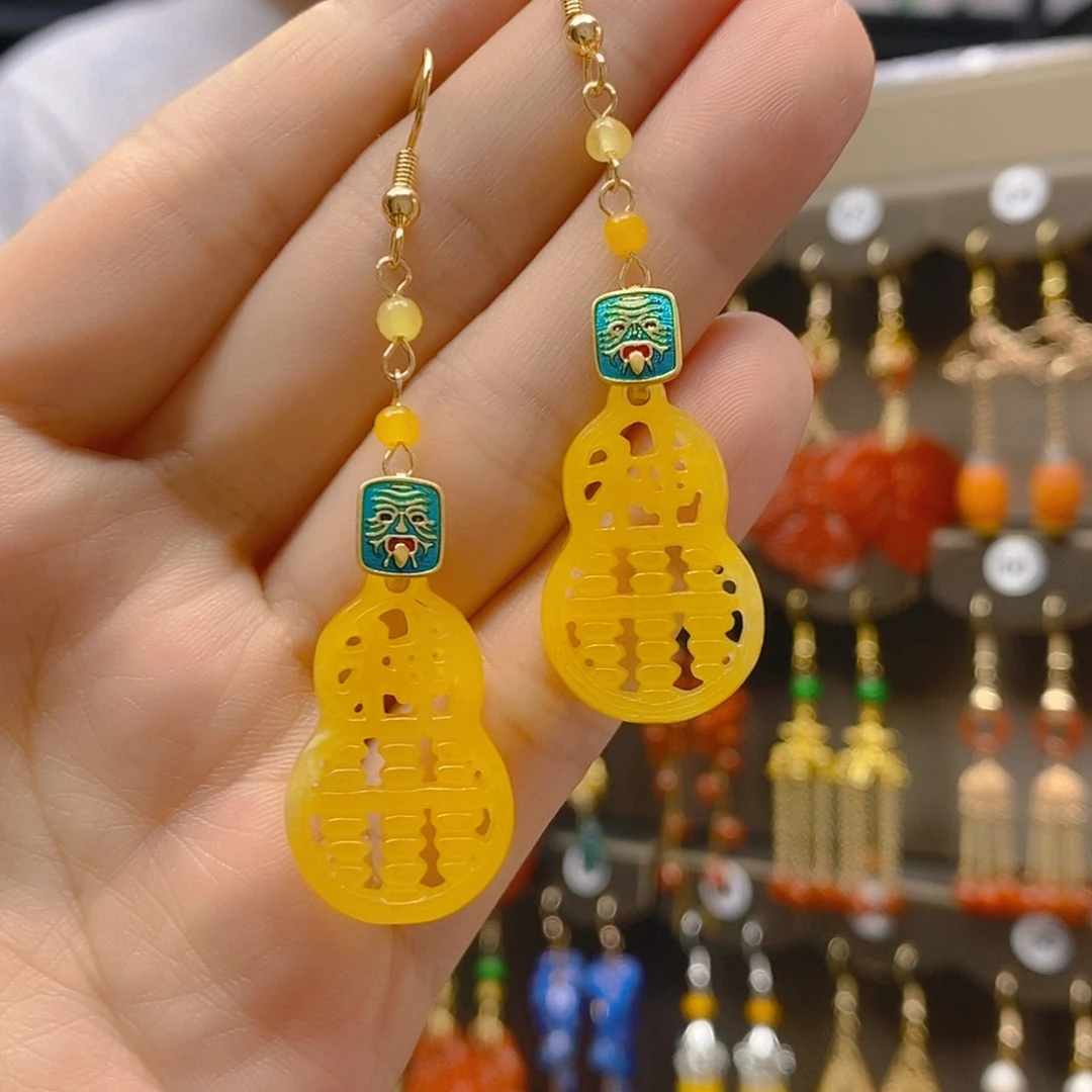 翡翠合金耳饰翡翠