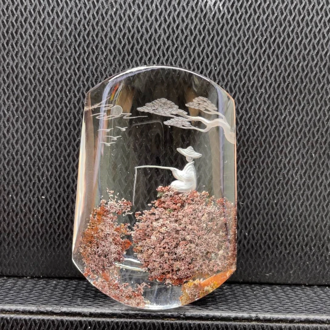 未镶嵌颈饰水晶独钓寒江雪