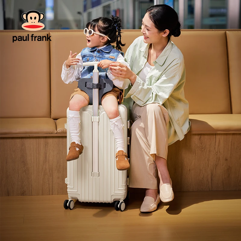 大嘴猴宝妈行李箱儿童可坐骑宝宝推车带娃神器拉杆箱大容量旅行箱