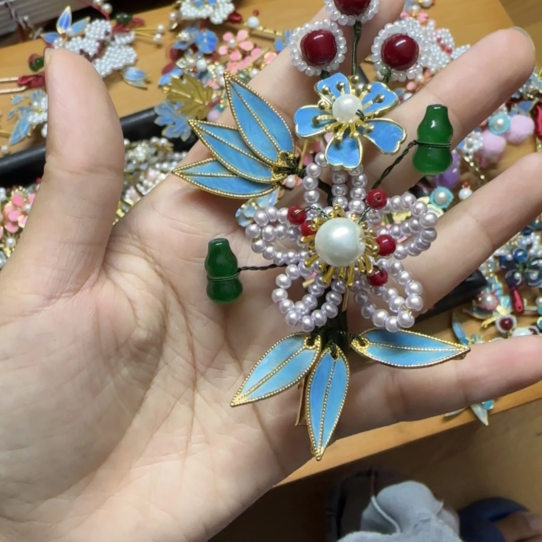 醋酸铁合金鹅毛仿点翠