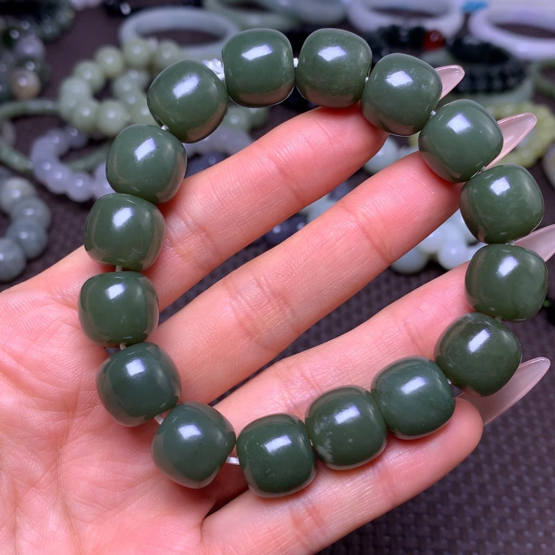 未镶嵌手串和田玉卡14